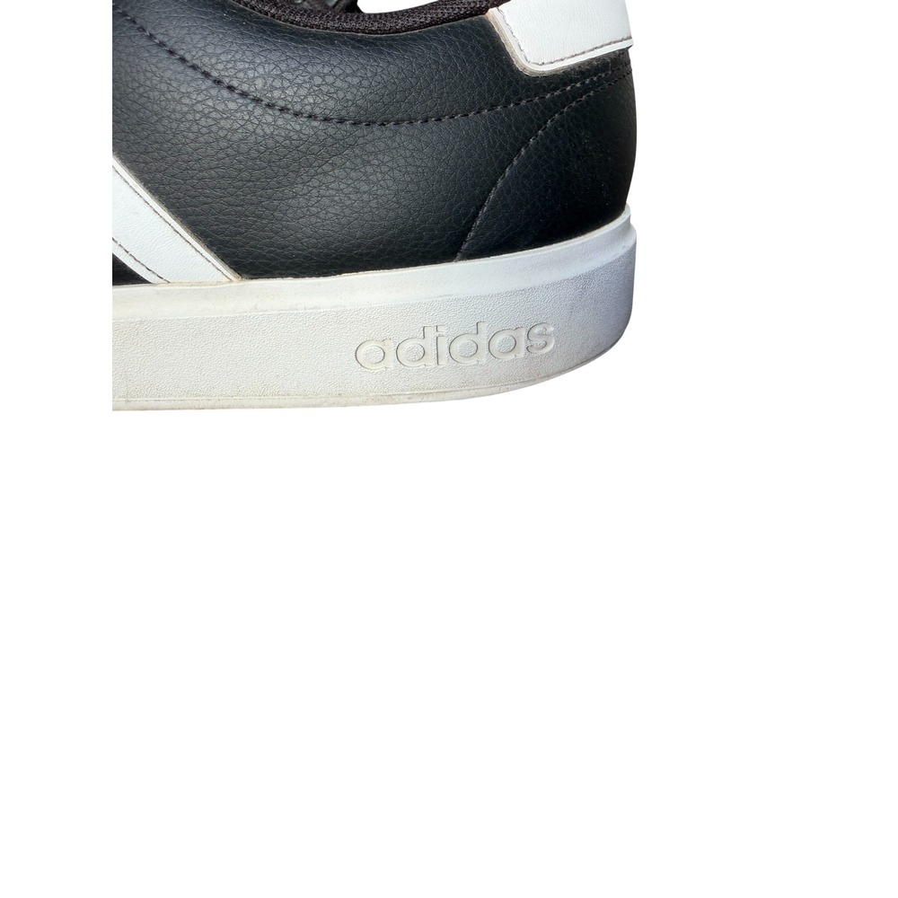 adidas Grand Court 2.0 Black White Stripe Sneakers Men's 11.5 US Casual Shoes - Picture 6 of 10
